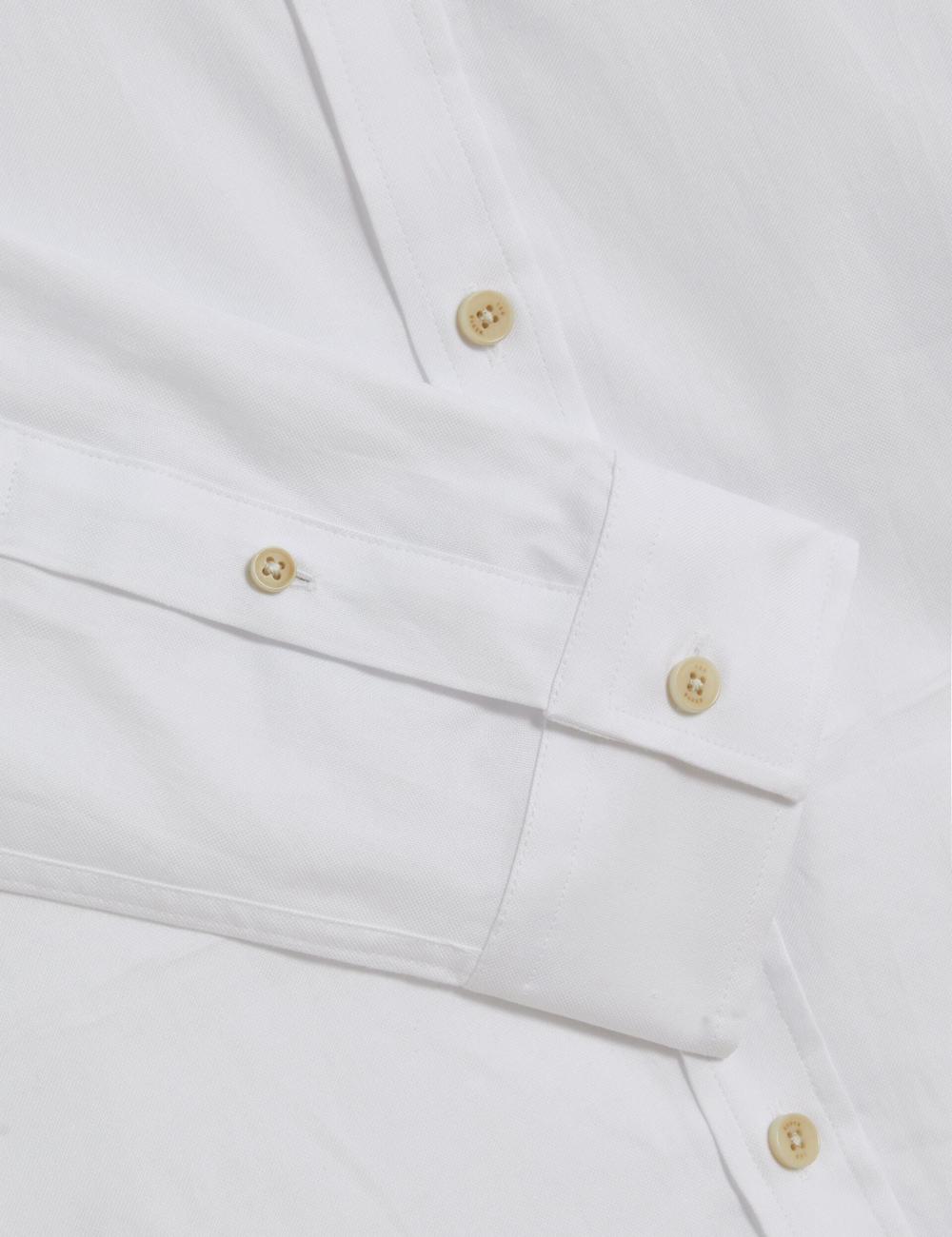 Men Ted Baker ALLARDO - Regular Fit Cotton Oxford Casual Shirts White | CHMJ15387