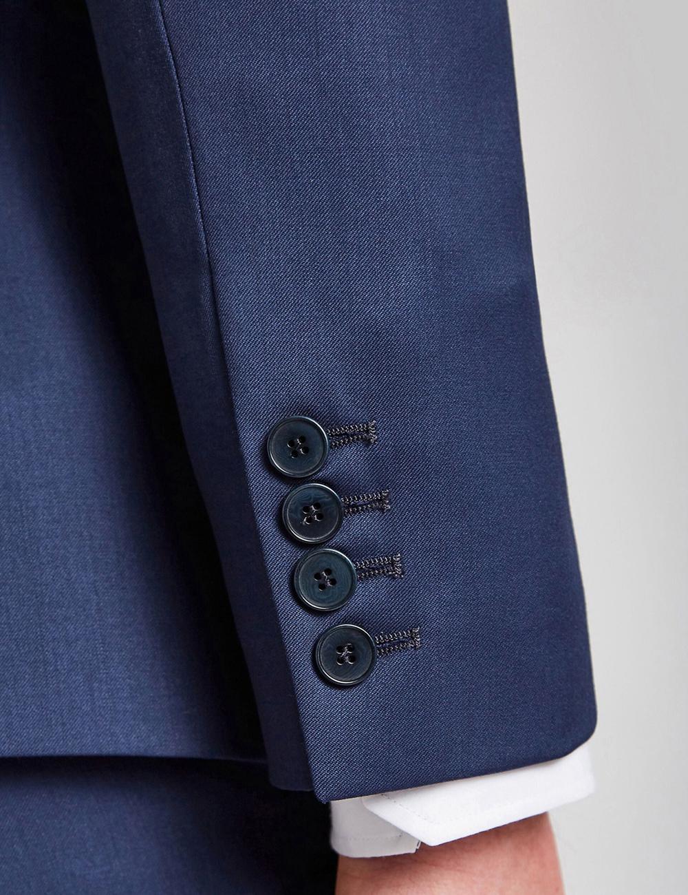 Men Ted Baker FINLAYJS - Twill Wool Slim Fit Suit Jackets Blue | ITGP96835
