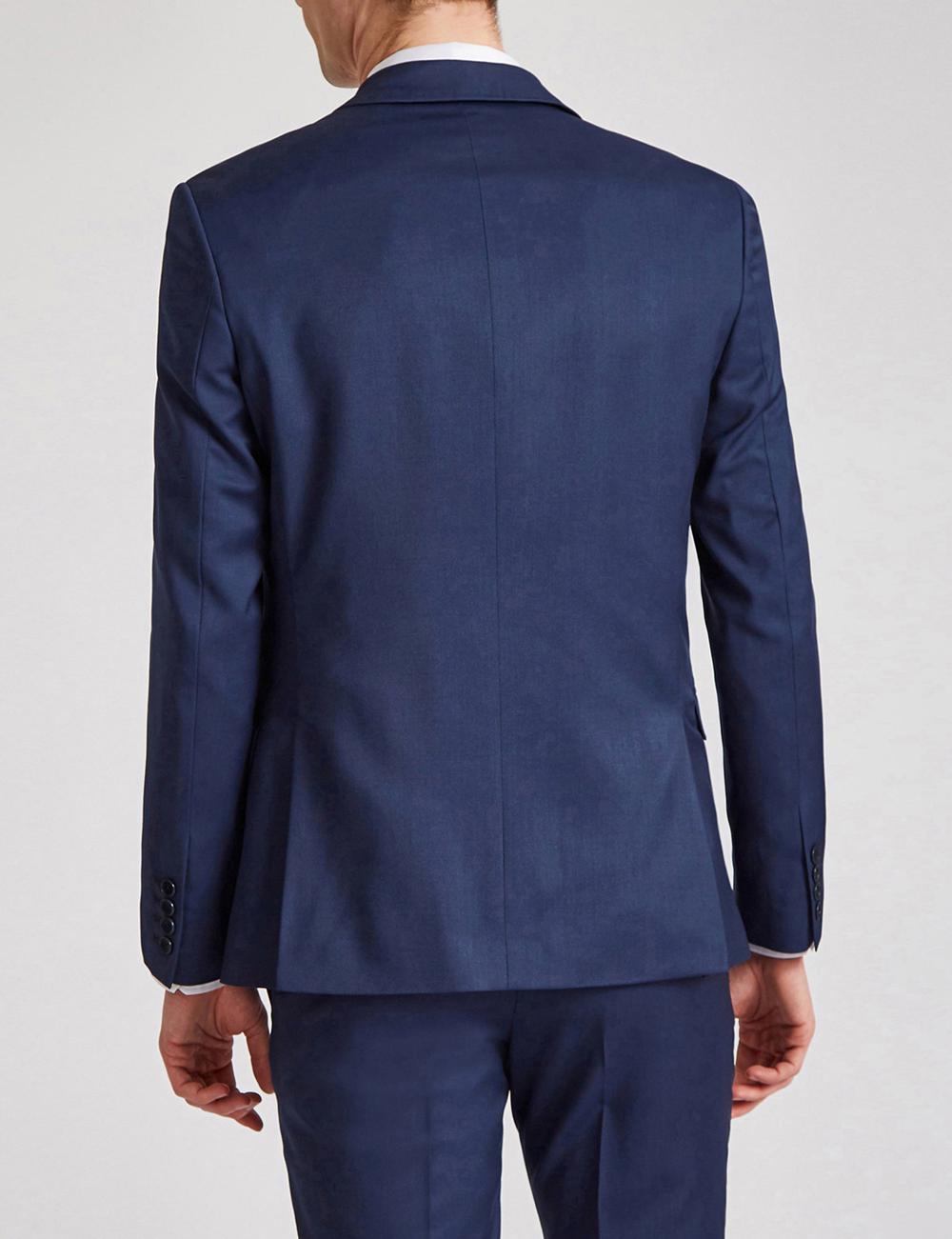 Men Ted Baker FINLAYJS - Twill Wool Slim Fit Suit Jackets Blue | ITGP96835