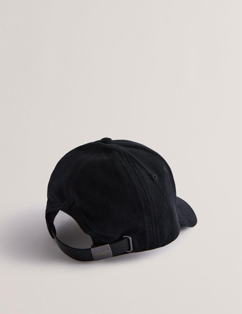 Men Ted Baker FREDDS – Branded Baseball Caps Black | DTGM20381