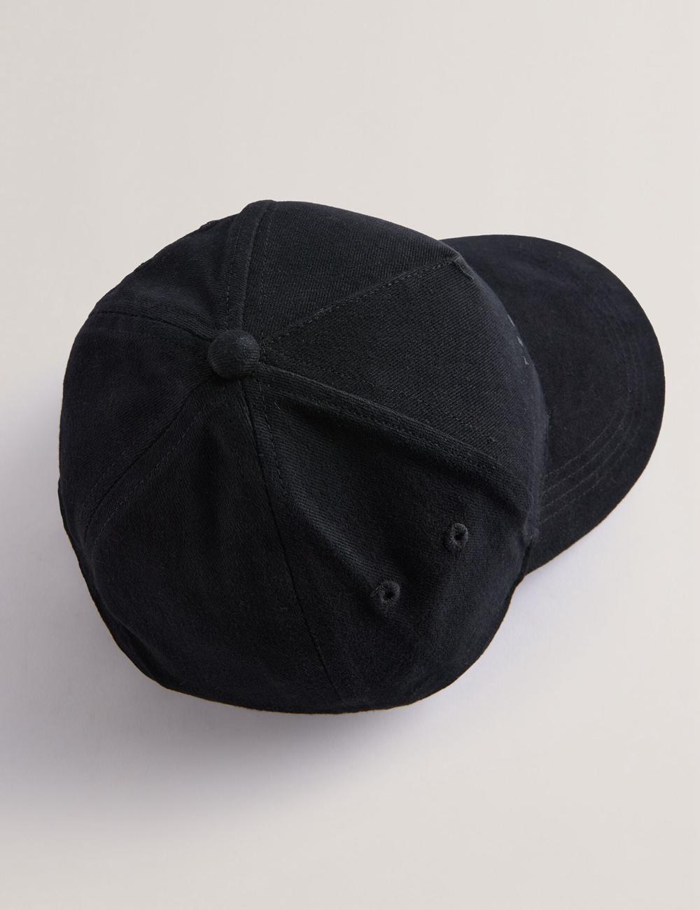 Men Ted Baker FREDDS – Branded Baseball Caps Black | DTGM20381
