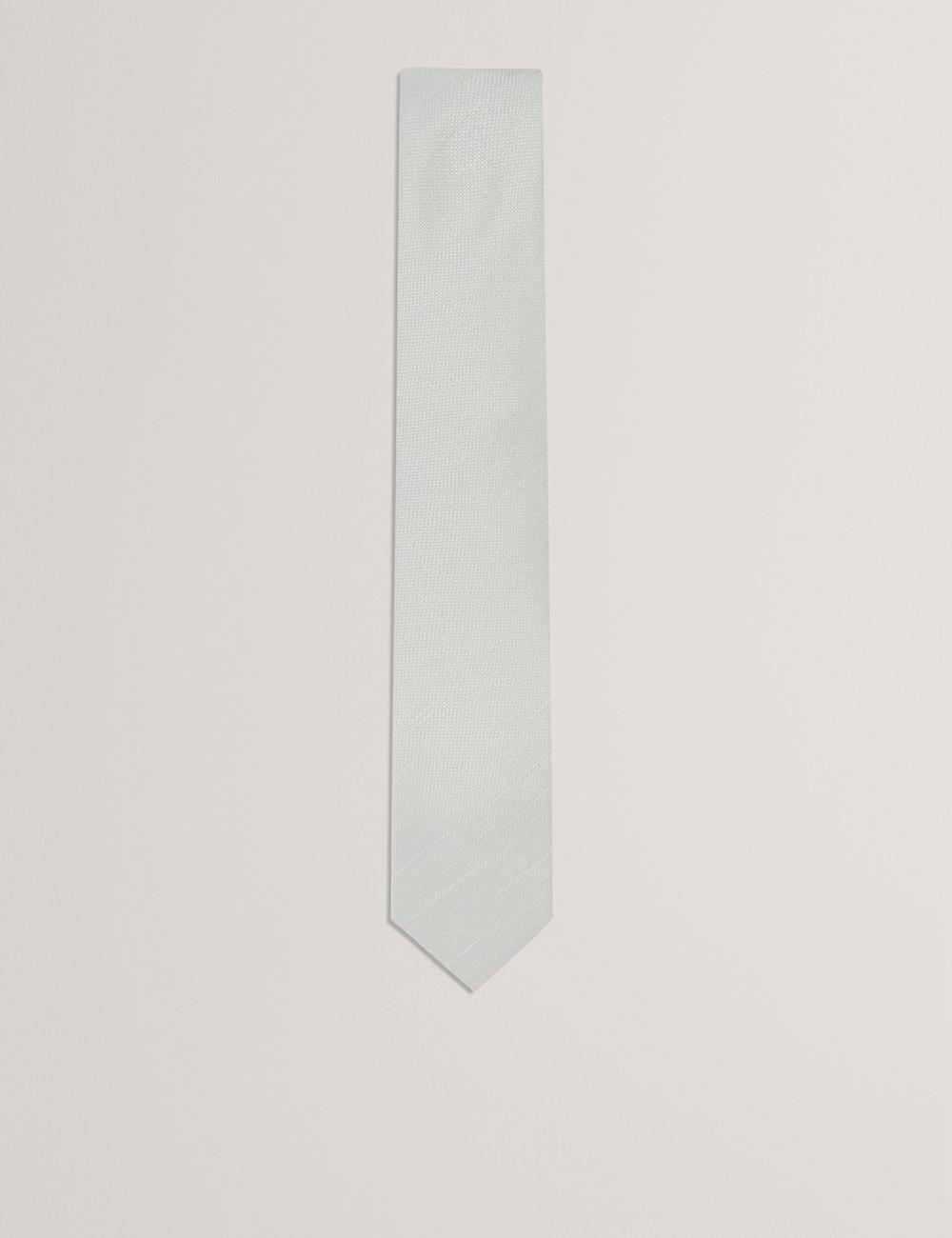 Men Ted Baker HAWKWEL - Linen Blend Woven Texture Ties Lt-Green | LFIM68407