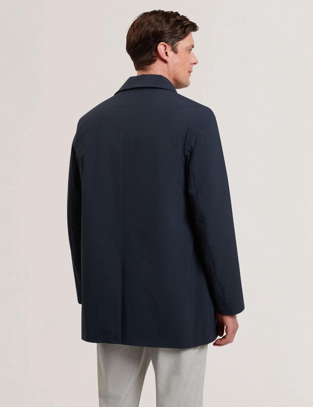 Men Ted Baker HUMMELS - Lightweight Short City Mac Jackets Navy | JPCG61785