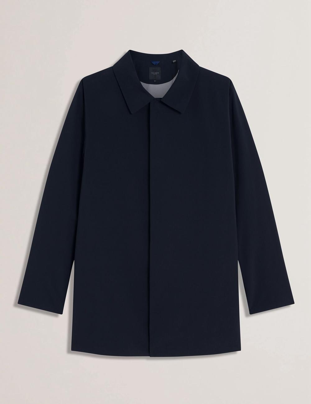 Men Ted Baker HUMMELS - Lightweight Short City Mac Jackets Navy | JPCG61785