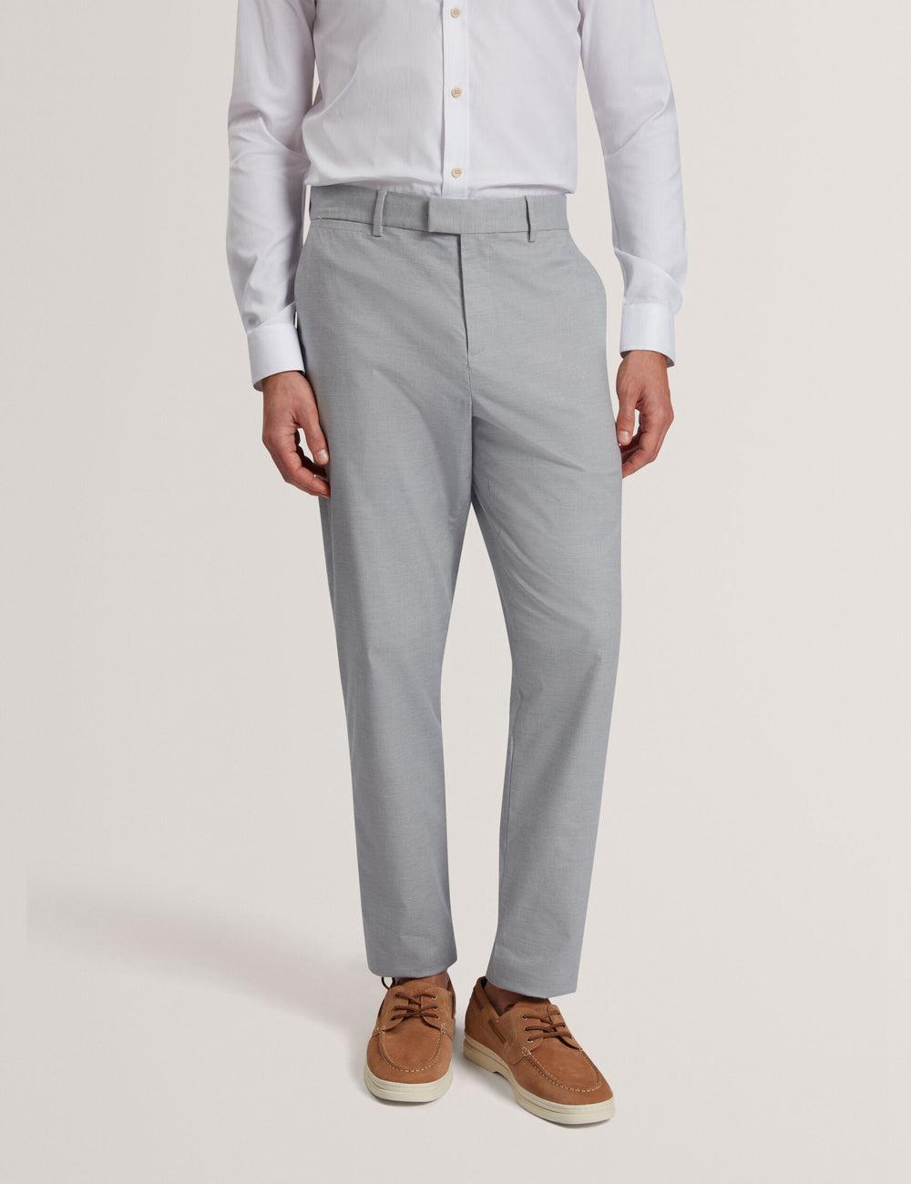 Men Ted Baker JACKUS - Regular Fit Cotton Blend Chino Trousers Navy | ORQA50934