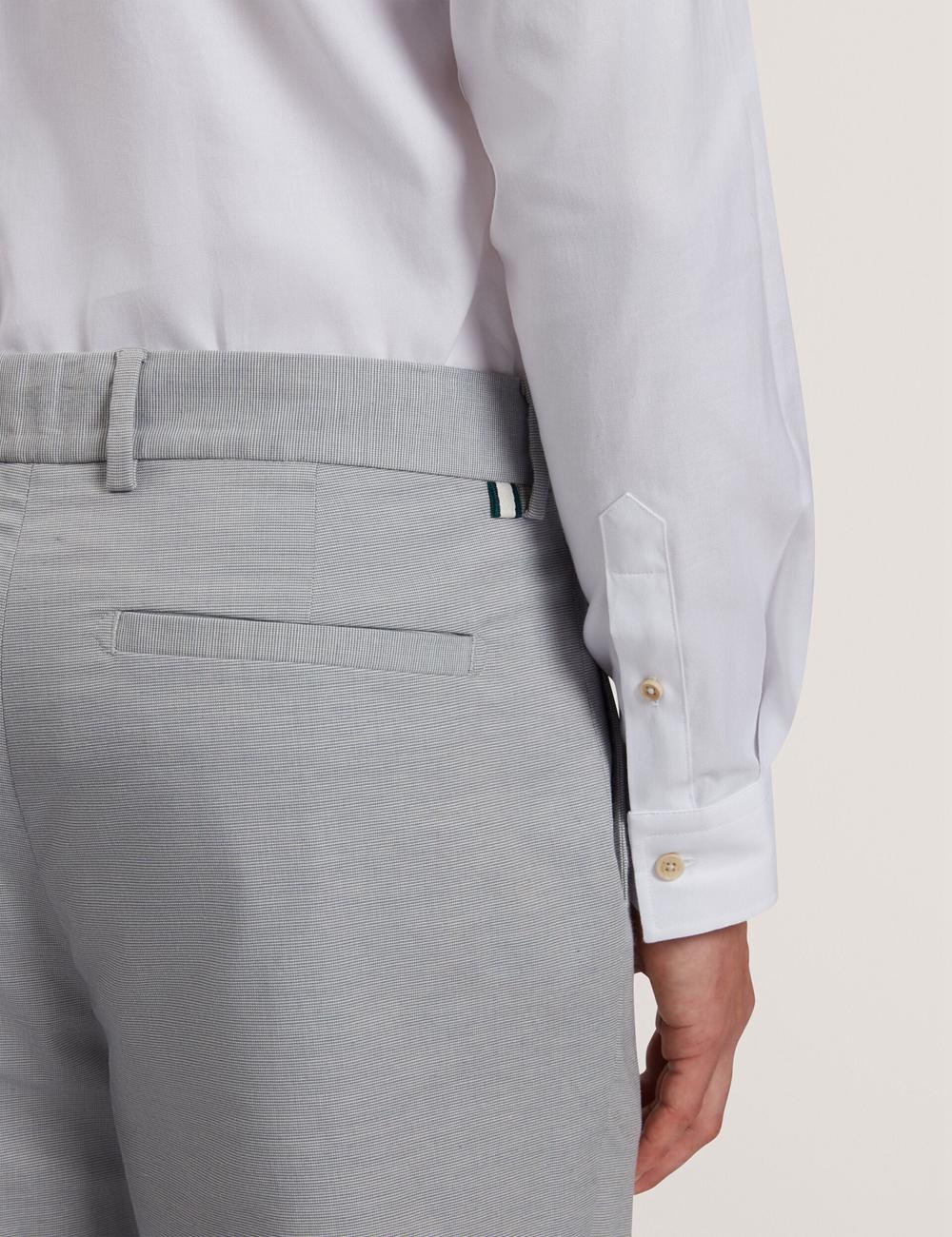 Men Ted Baker JACKUS - Regular Fit Cotton Blend Chino Trousers Navy | ORQA50934