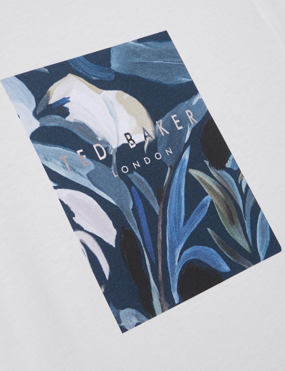 Men Ted Baker JUSTINO - Branded Box Print Graphic Cotton T-Shirts White | TCDG94683