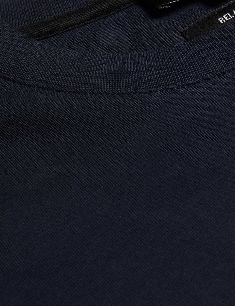 Men Ted Baker KORNKA - Short Sleeve Relaxed Fit Cotton T-Shirts Navy | OVKA13805