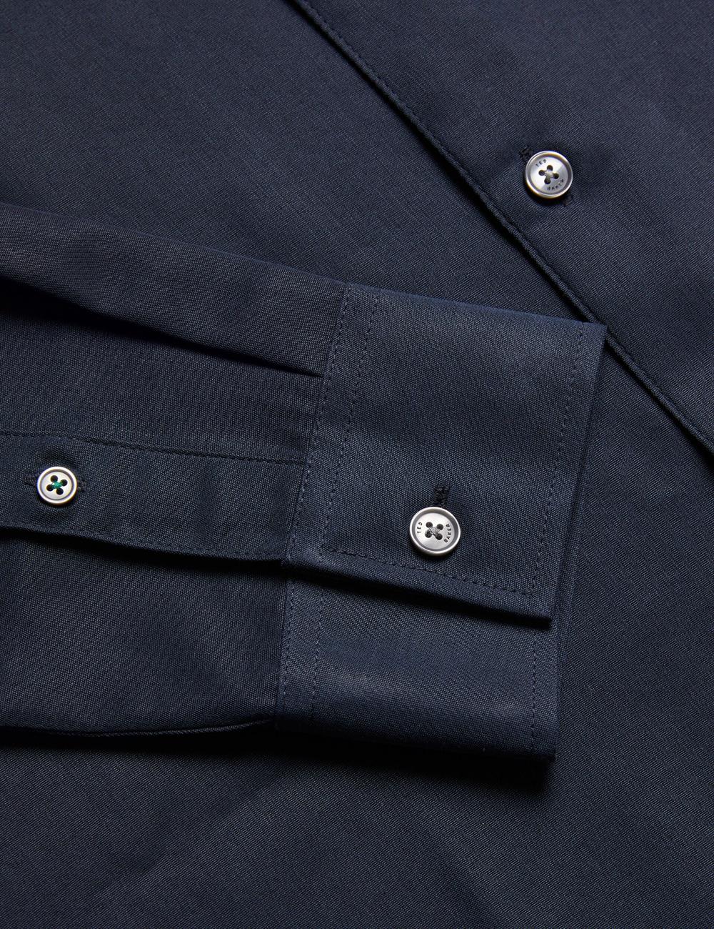 Men Ted Baker NESSMEN - Embroidered Detail Relaxed Fit Casual Shirts Navy | VLNC90718