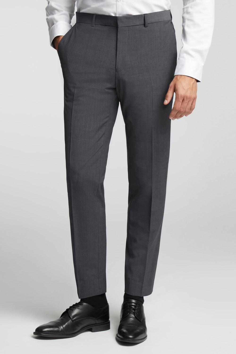 Men Ted Baker PANAMA - Wool Blend Slim Fit Suit Trousers Charcoal | SZKA48279