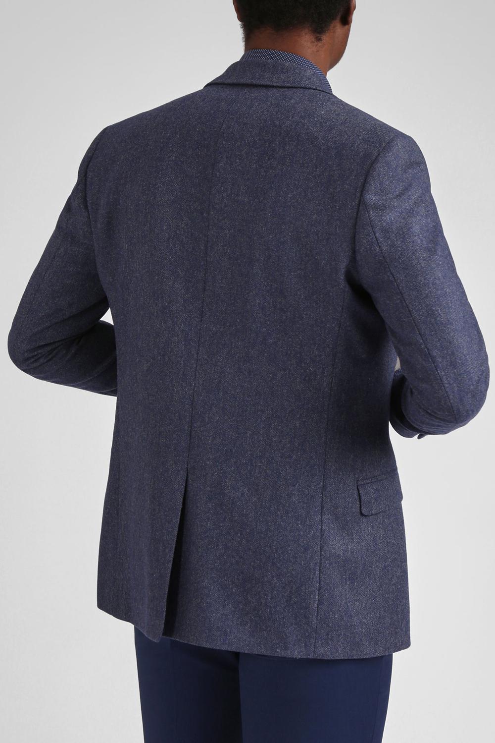 Men Ted Baker TIANJS - Textured Wool Blend Tailored Blazers Blue | GJYM26749