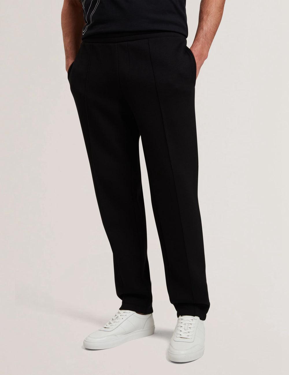 Men Ted Baker UAVER Slim Fit Neoprene Joggers Black | VYOQ09532