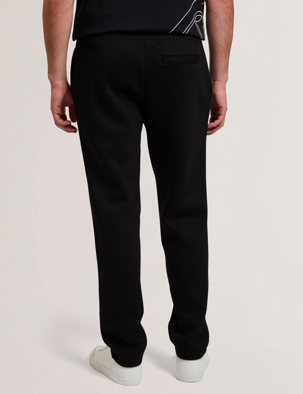 Men Ted Baker UAVER Slim Fit Neoprene Joggers Black | VYOQ09532