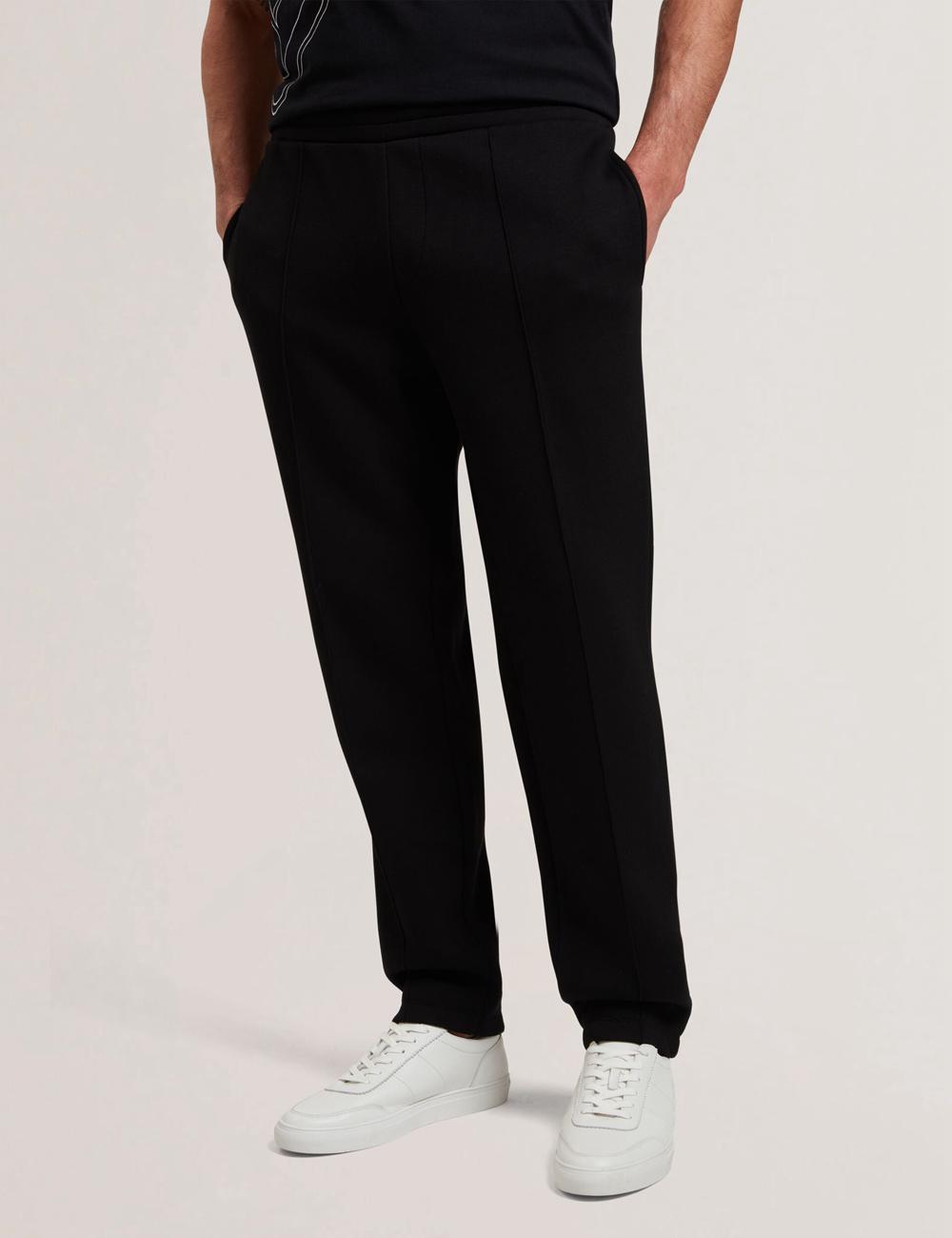 Men Ted Baker UAVER Slim Fit Neoprene Joggers Black | VYOQ09532