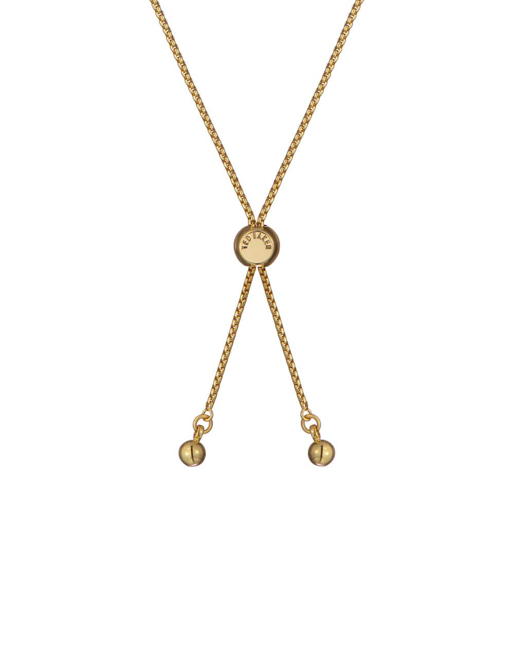 Women Ted Baker ADORIA - Mini Crystal Heart Adjustable Bracelets Gold | QNVZ15648
