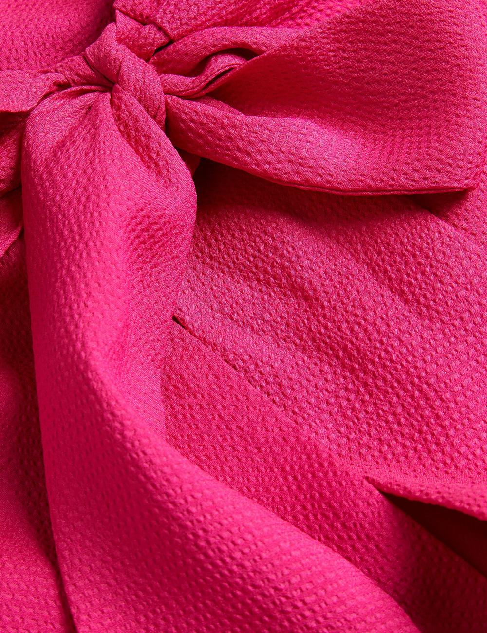 Women Ted Baker ANINI - Textured High Neck Sleeveless Top Blouses Fuchsia | TJHW01264