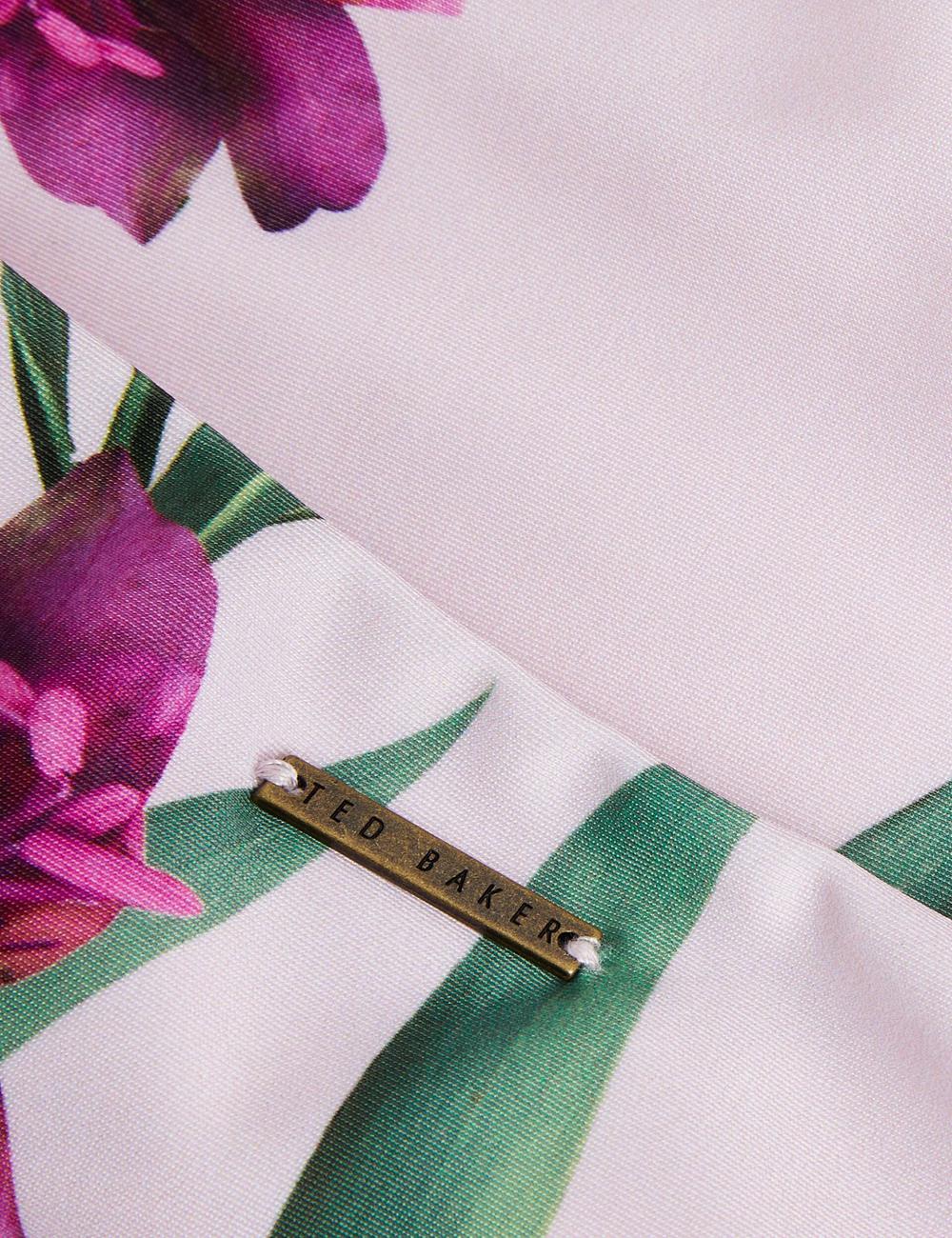 Women Ted Baker AVELEA - Floral Print High Waisted Bikini Bottoms Pink | JOEH29468