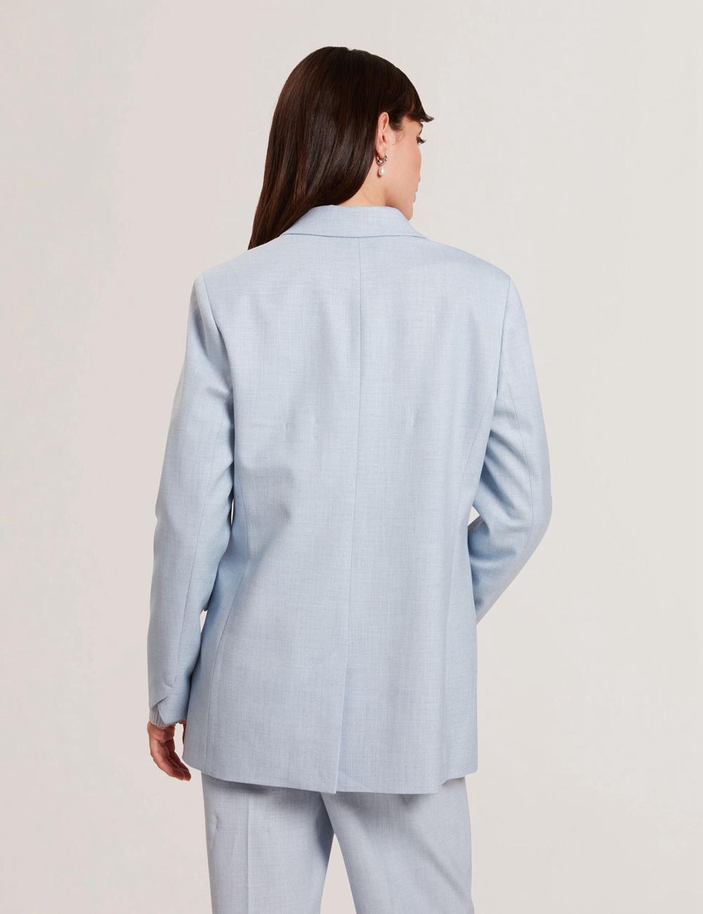 Women Ted Baker CARNI - Relaxed Tailored Single Breasted Blazers Blue | MOEB16234