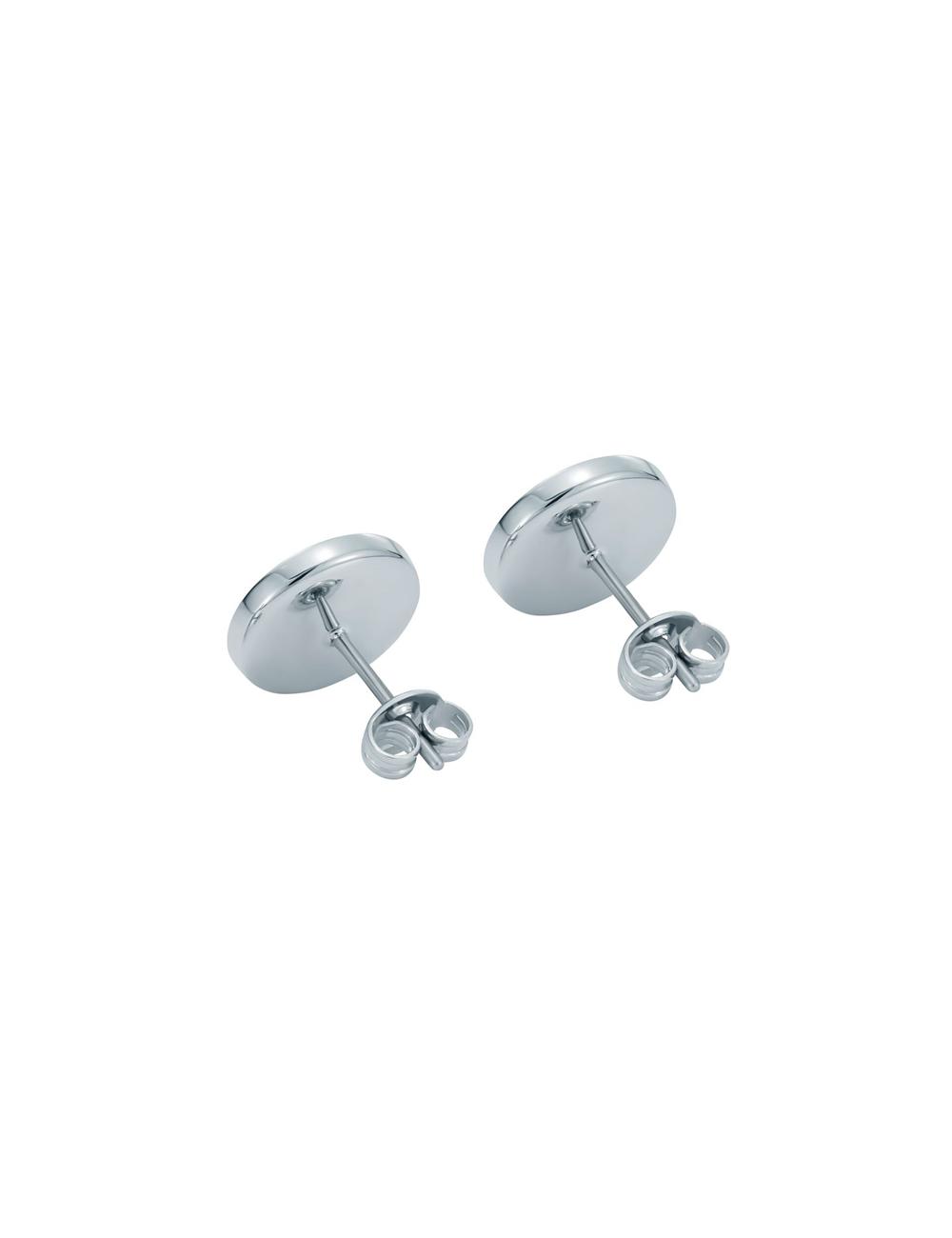 Women Ted Baker CHERELLE - Branded Crystal Button Stud Earrings Silver | GEUP41635