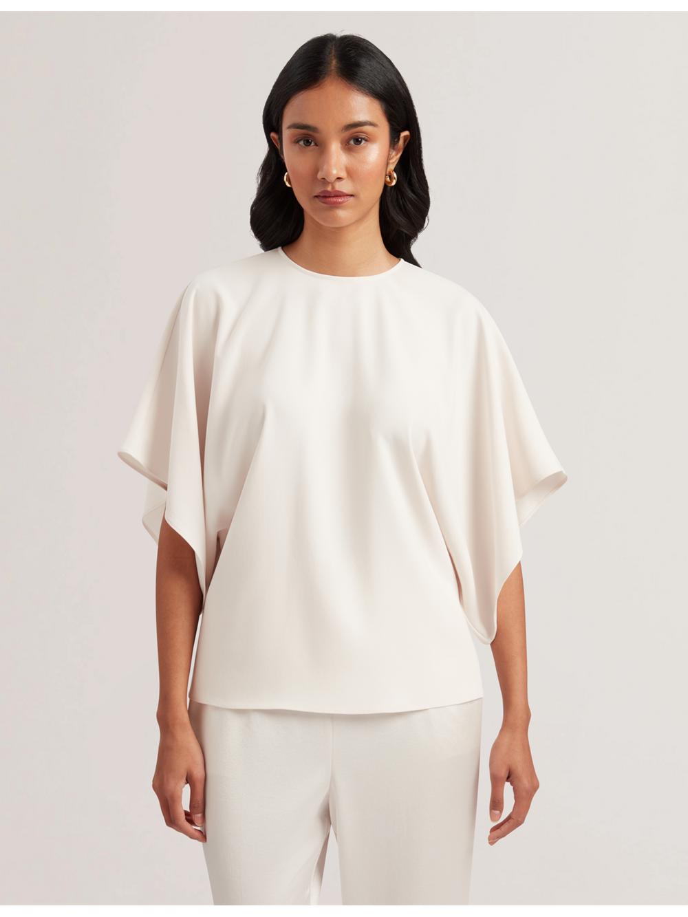 Women Ted Baker CHERIKA Blouses Ivory | FDLV87104