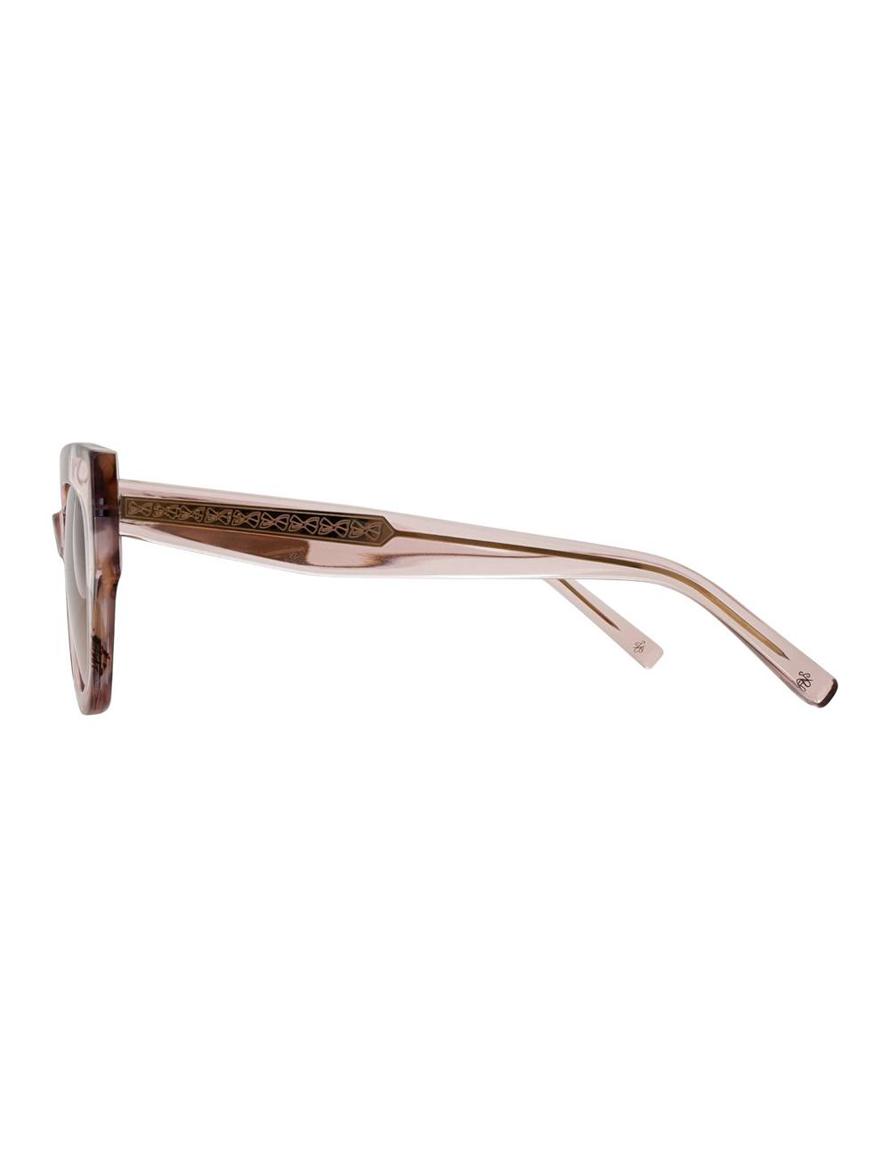 Women Ted Baker CORAL - Chunky Cat Eye Acetate Sunglasses Pink | BURL90872