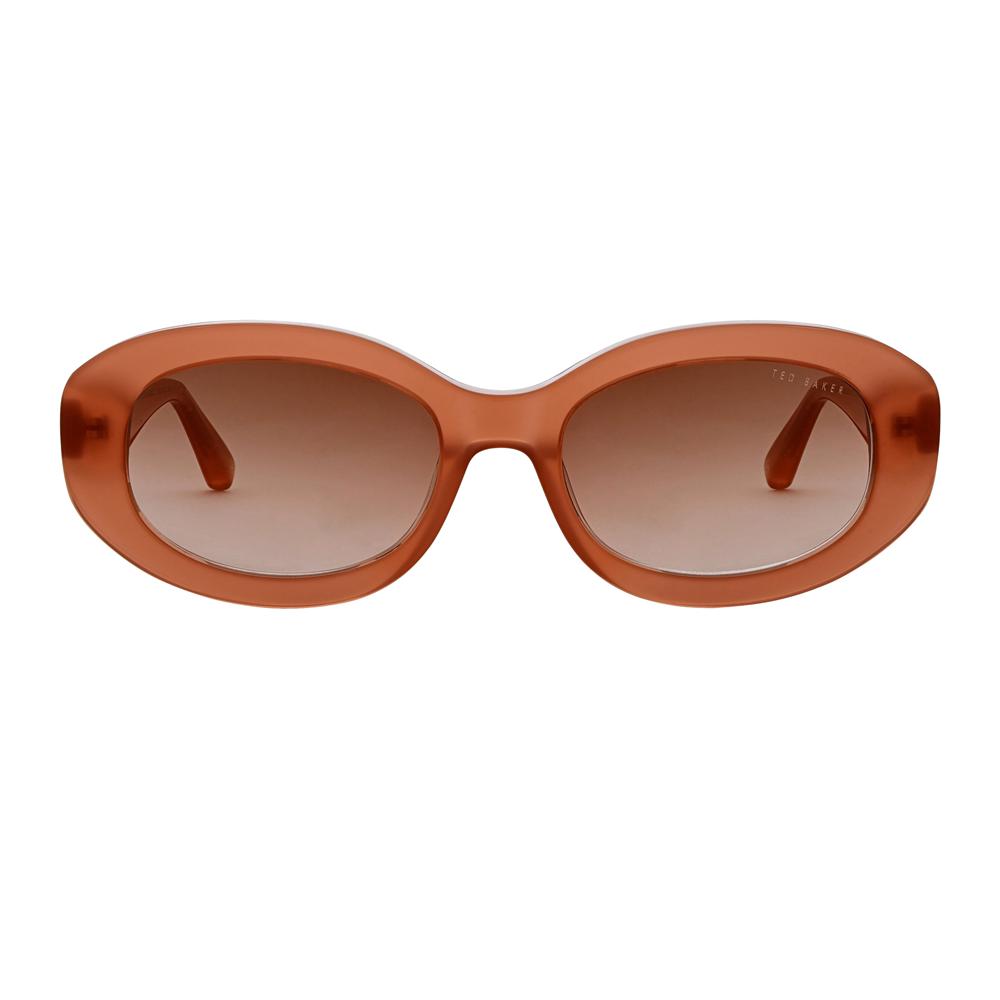 Women Ted Baker DAISIE - Chunky Oval Bow Detail Sunglasses Rose Pink | ICBP64753