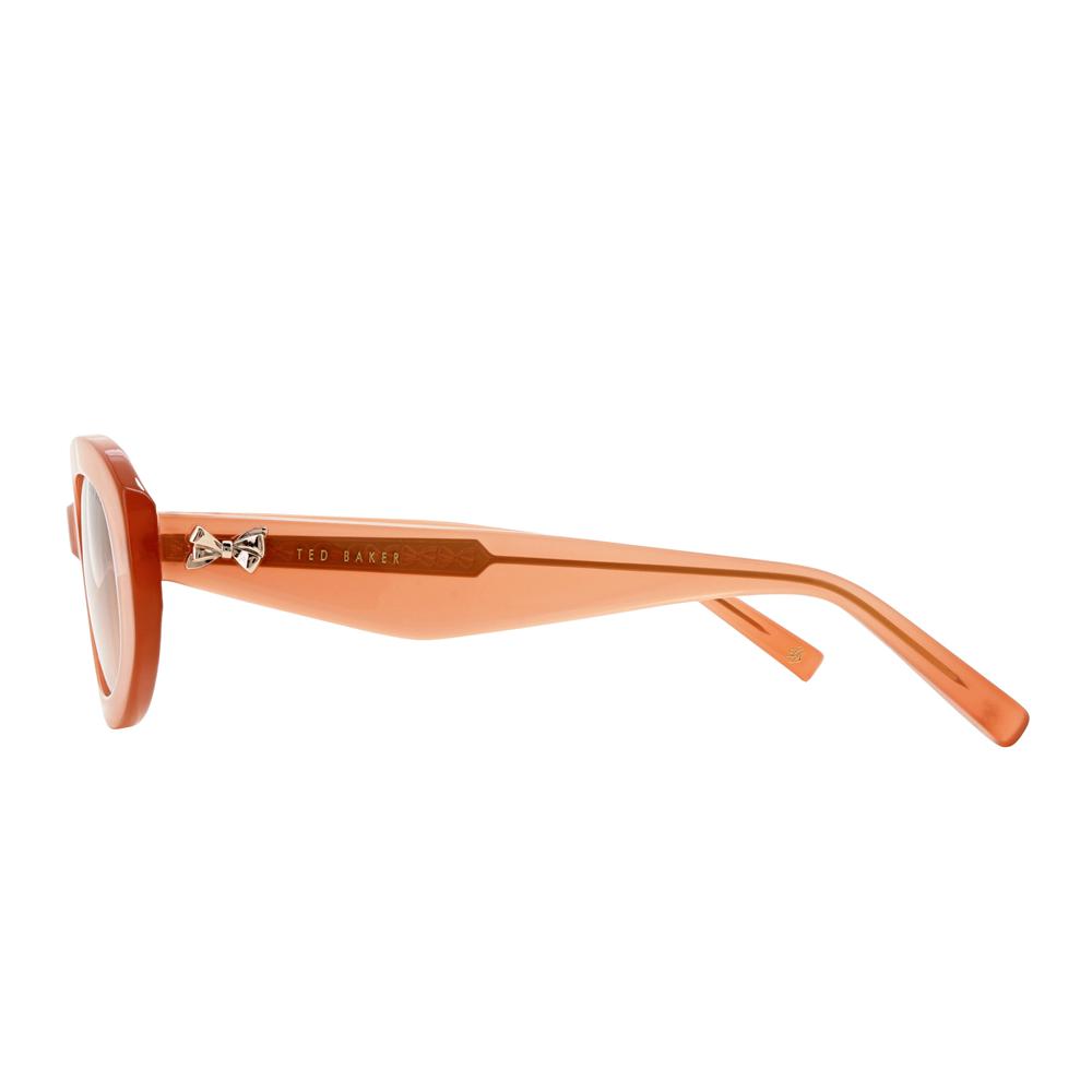 Women Ted Baker DAISIE - Chunky Oval Bow Detail Sunglasses Rose Pink | ICBP64753