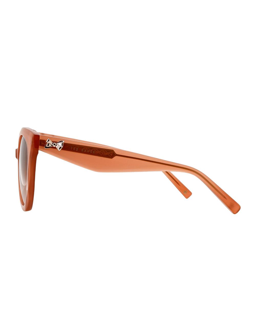 Women Ted Baker ELEN - Oversized Cat Eye Bow Detail Sunglasses Rose Pink | DUAG80156