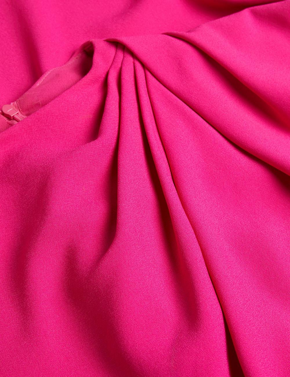 Women Ted Baker EREAS - Drape Neckline Cap Sleeve Maxi Dresses Pink | LOZG62514