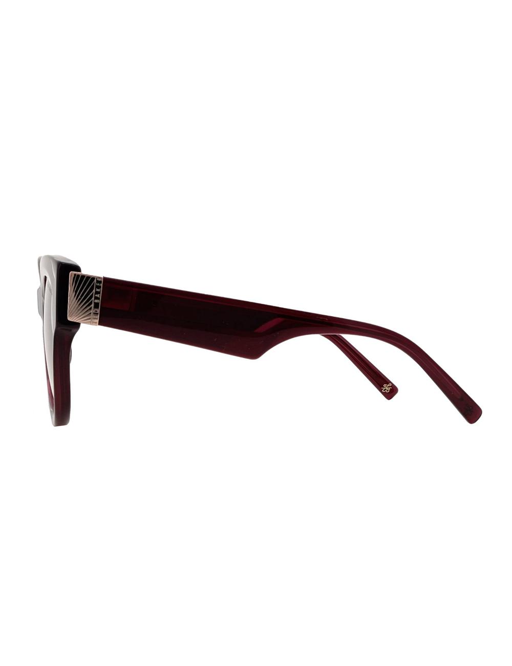 Women Ted Baker FARAH - Hardware Detail Cat Eye Sunglasses Plum | URJA25693