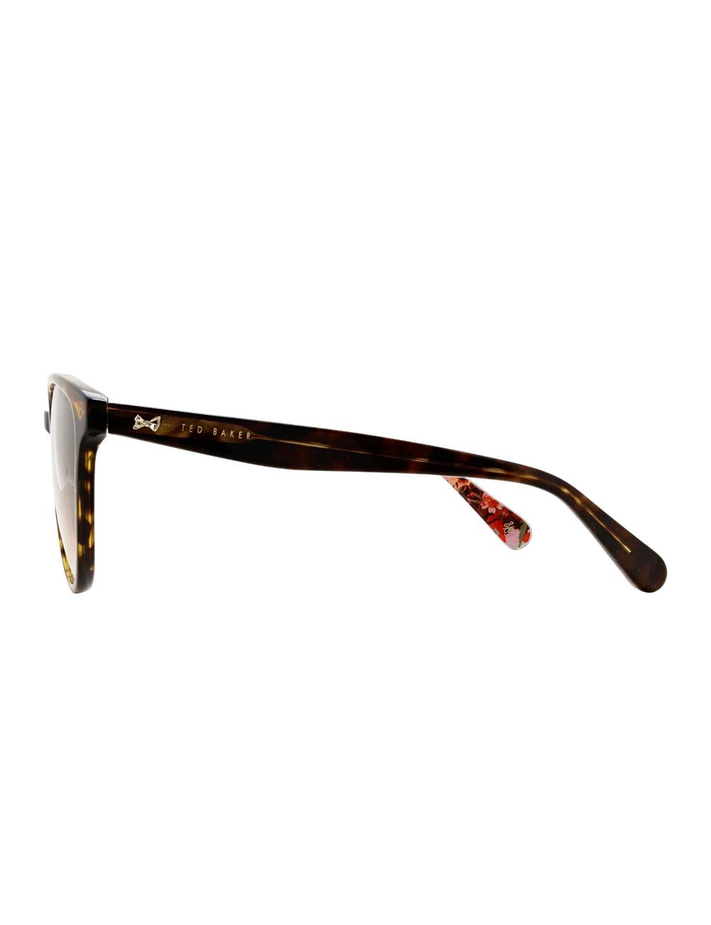 Women Ted Baker FLORI - Classic Round Print Detail Sunglasses Brown | ONLE60945