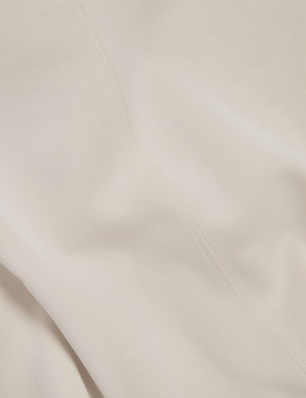 Women Ted Baker HALIYY - Funnel Neck Boxy Short Sleeve Sweatshirts Ivory | FDWE84906
