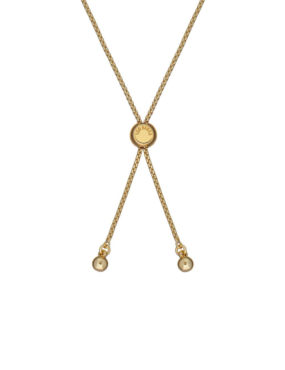 Women Ted Baker INELA - Island Pearl Bead Adjustable Bracelets Gold | YOMF48329