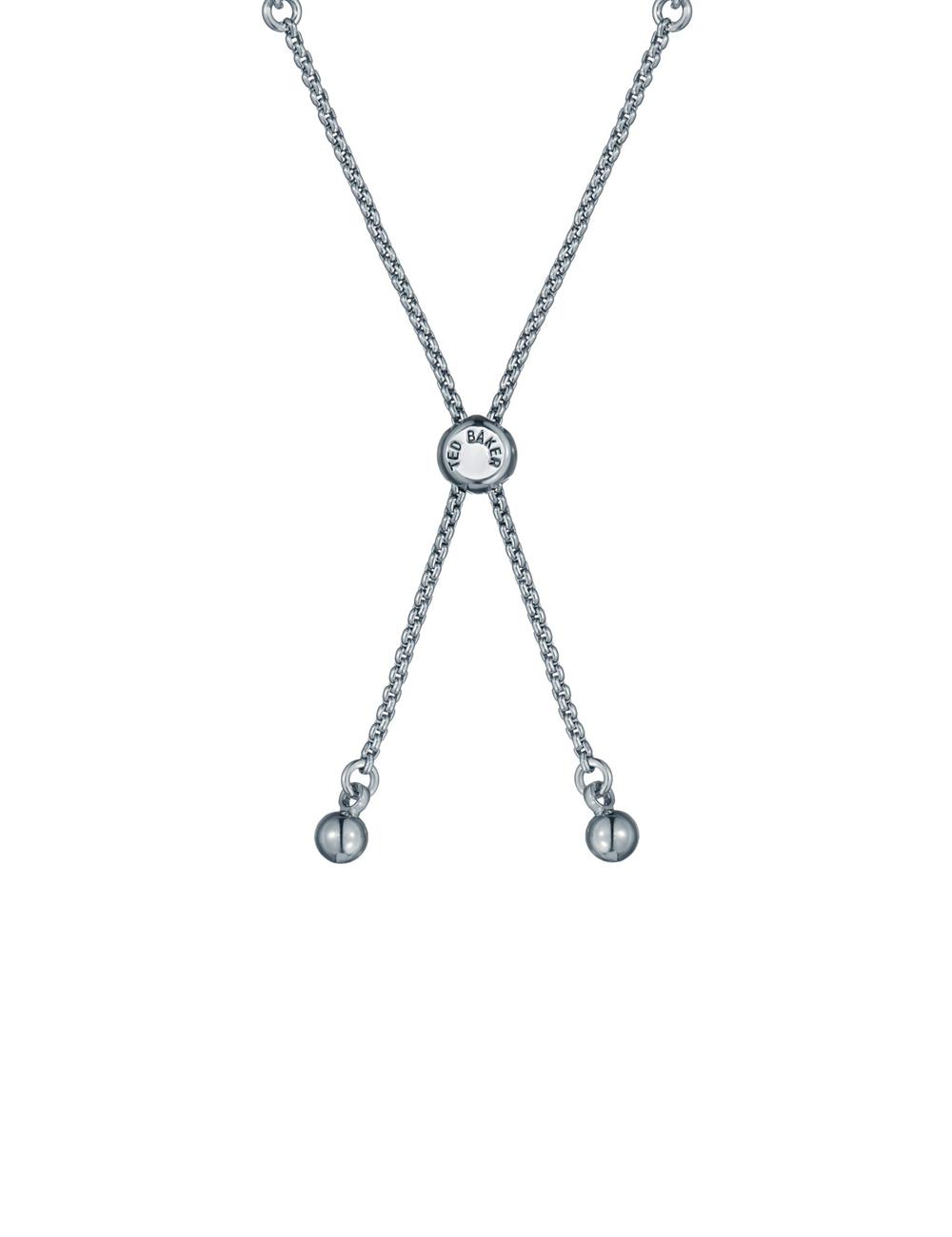Women Ted Baker ISELA - Baguette Crystal Slider Tennis Bracelets Silver | VWEN18460