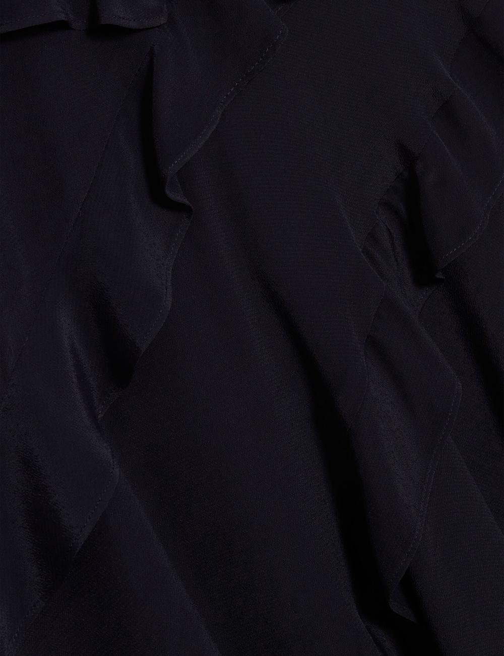Women Ted Baker JOJII - Frill Trim Angel Sleeve Mini Dresses Navy | DUBW81052