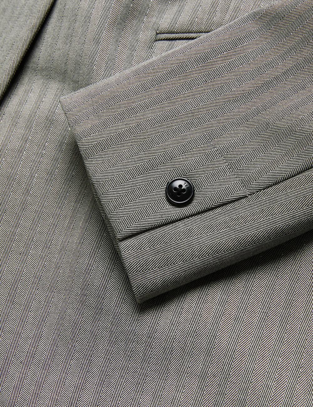 Women Ted Baker KOA - Oversized Herringbone Single Breasted Blazers Dk-Grey | FDAB68410