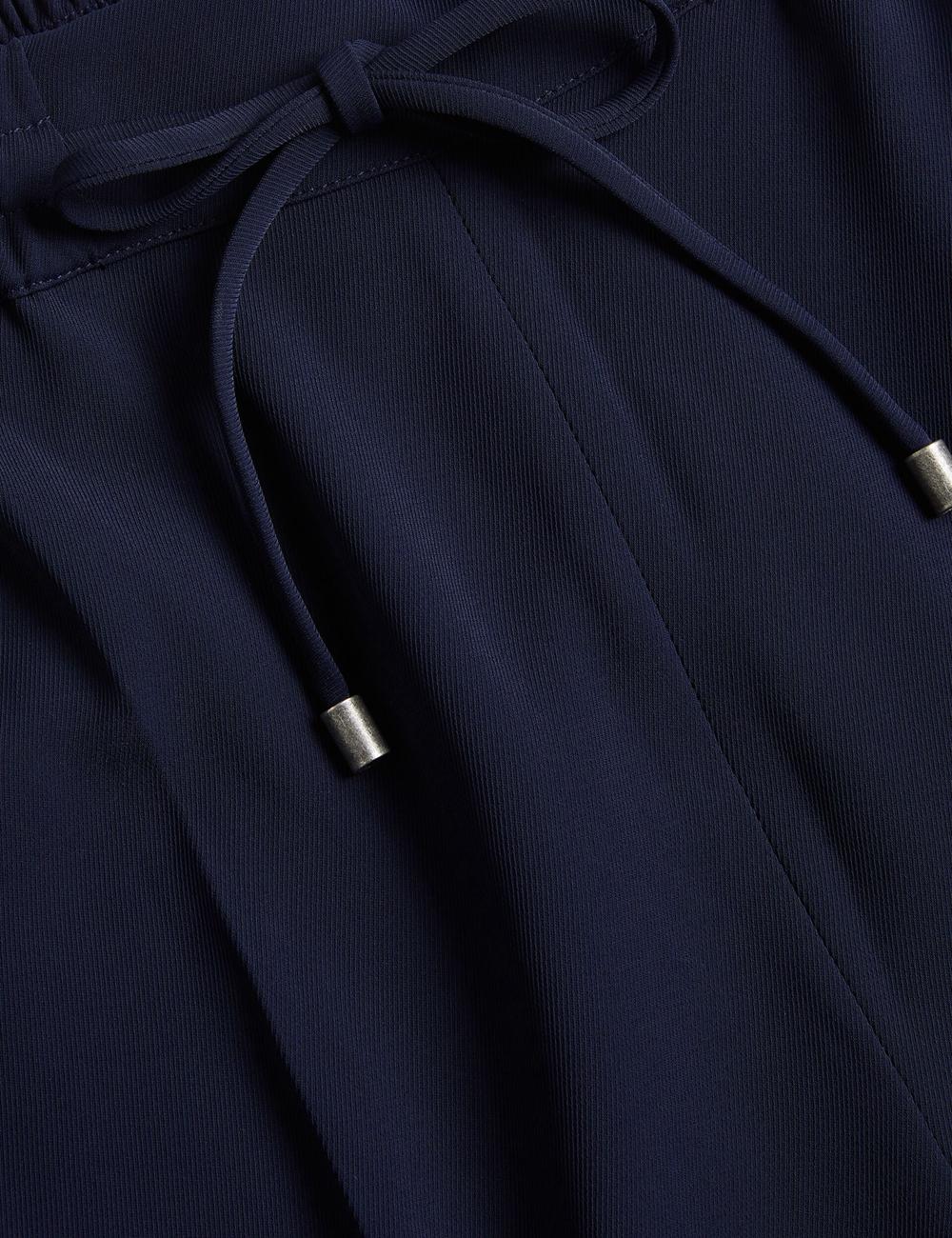 Women Ted Baker LILIAAH - Wide Leg Tailored Joggers Navy | VDUQ87324