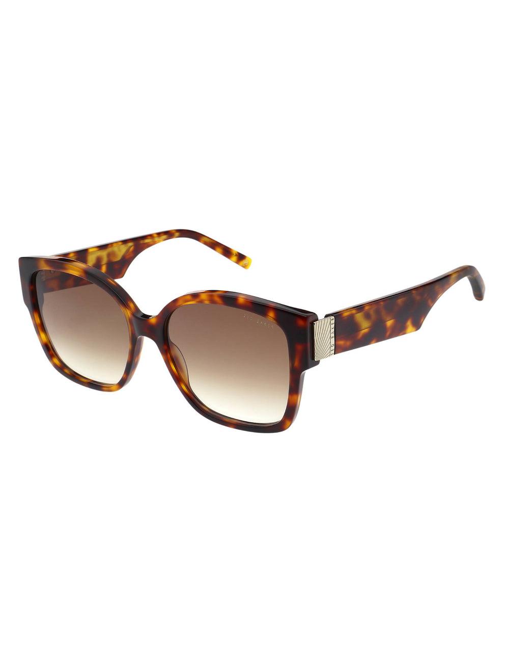 Women Ted Baker LINIA - Oversized Square Hardware Detail Sunglasses Brown | VAOX45807