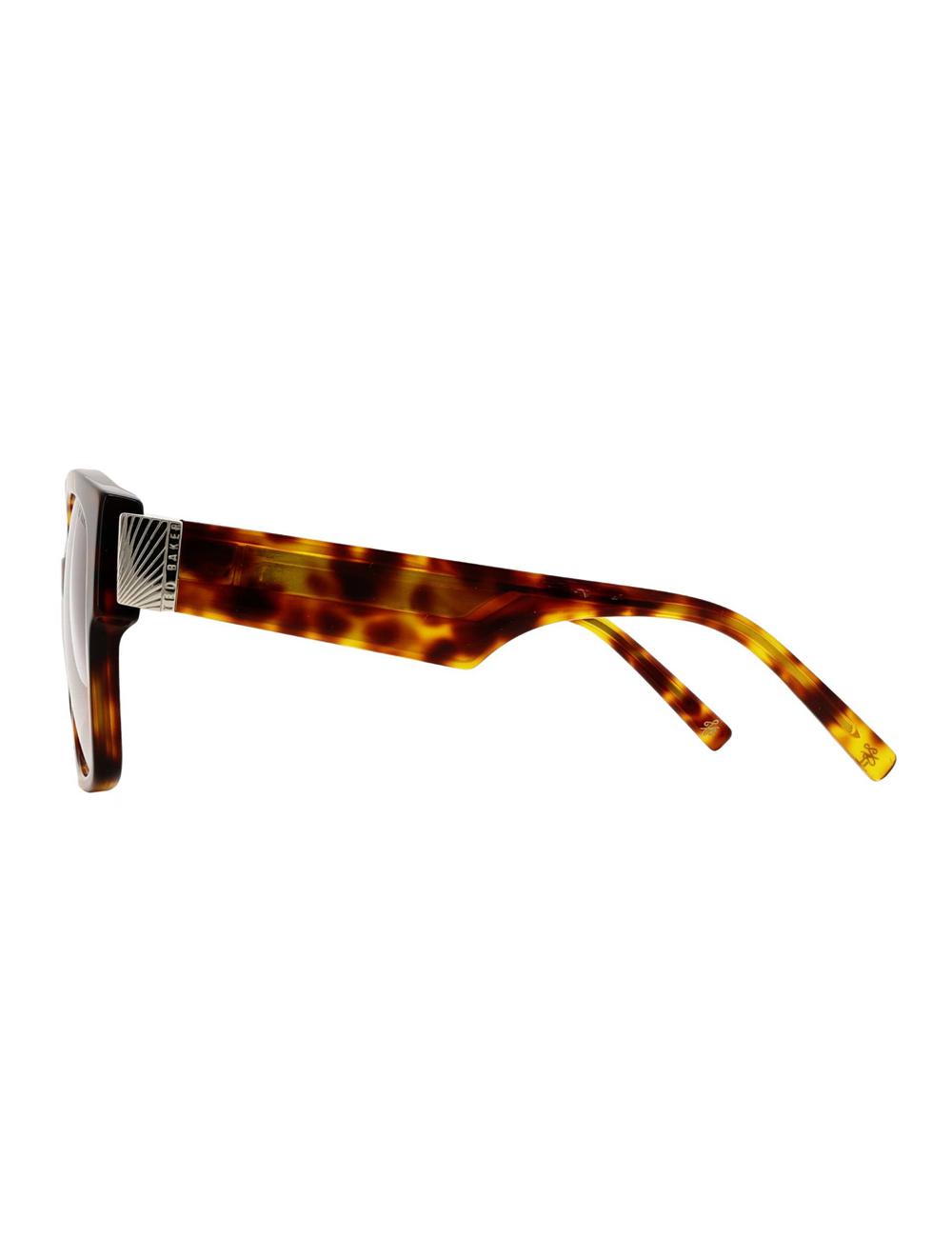 Women Ted Baker LINIA - Oversized Square Hardware Detail Sunglasses Brown | VAOX45807