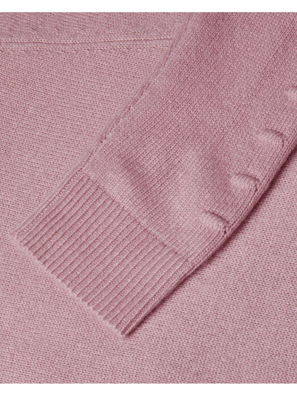 Women Ted Baker LISSIAH - Bobble Detail Shirt Hem Knitted Jumpers Dusky-Pink | FLUV04125