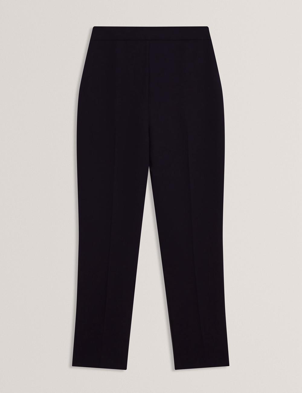 Women Ted Baker MANABTL - High Waist Tapered Leg Tailored Trousers Navy | HAOK04856