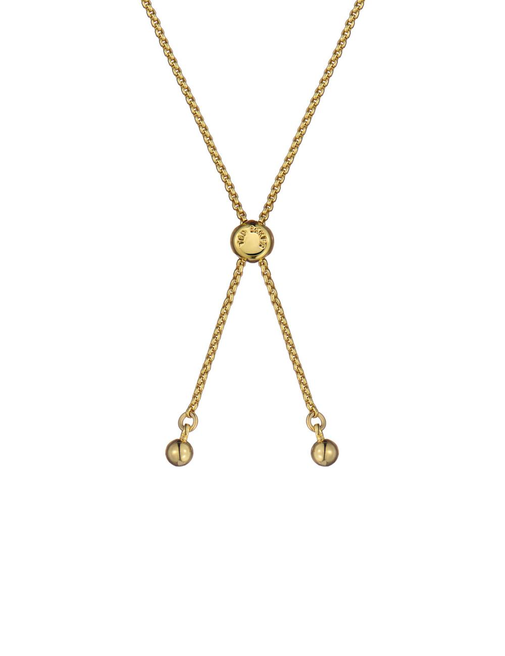 Women Ted Baker MONELLE - Monogram Logo Coin Adjustable Bracelets Gold | VRAM63240