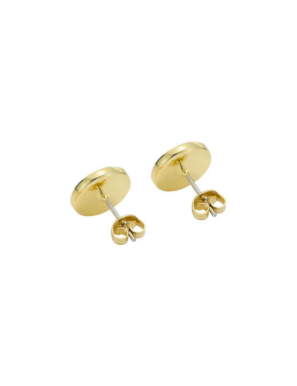 Women Ted Baker MONLIA - Monogram Logo Stud Earrings Gold | DSVI84127