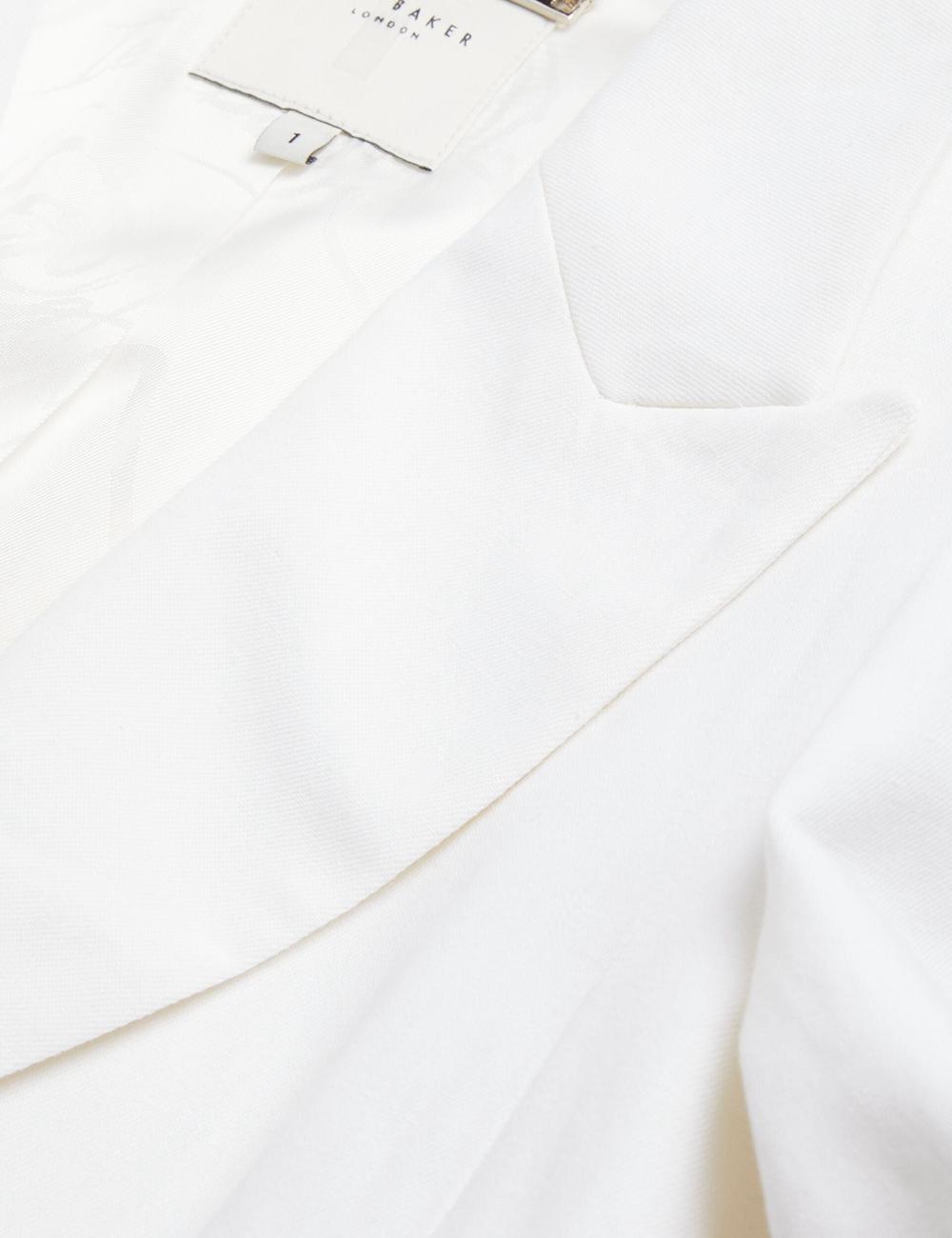 Women Ted Baker MUSUB - Tailored with Faux Pockets Blazers White | TMVK37801