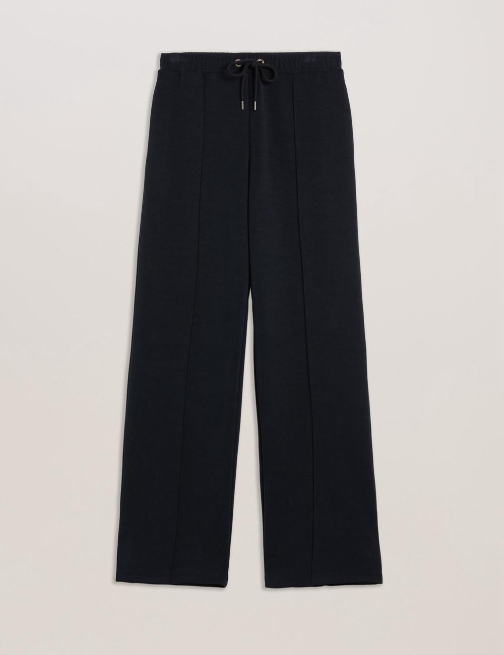 Women Ted Baker NOWELLL - Straight Leg Joggers With Split Hem Joggers Black | WUXR80563