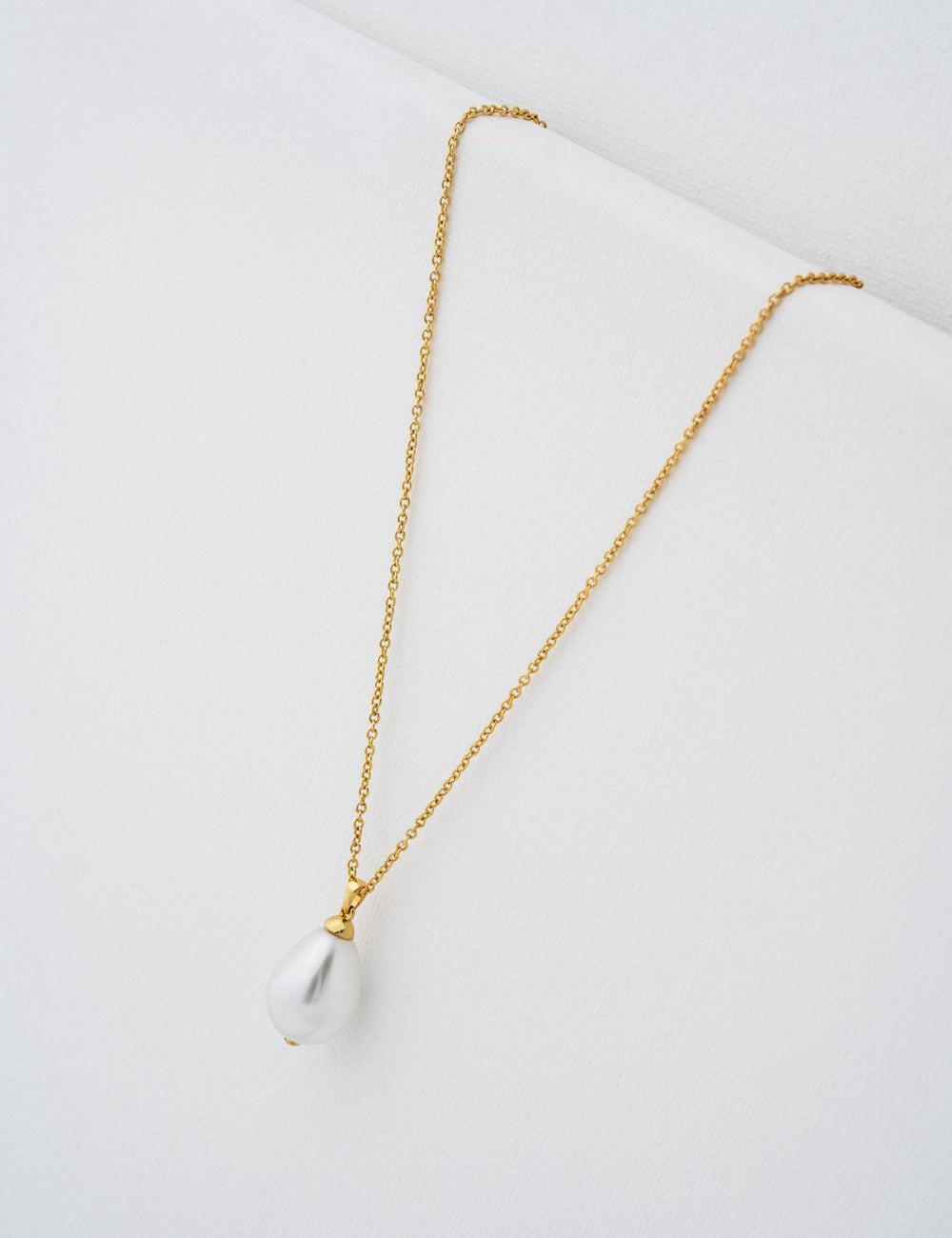 Women Ted Baker PARMLIA - Pearl Drop Pendant Necklaces Gold | KRUI62978