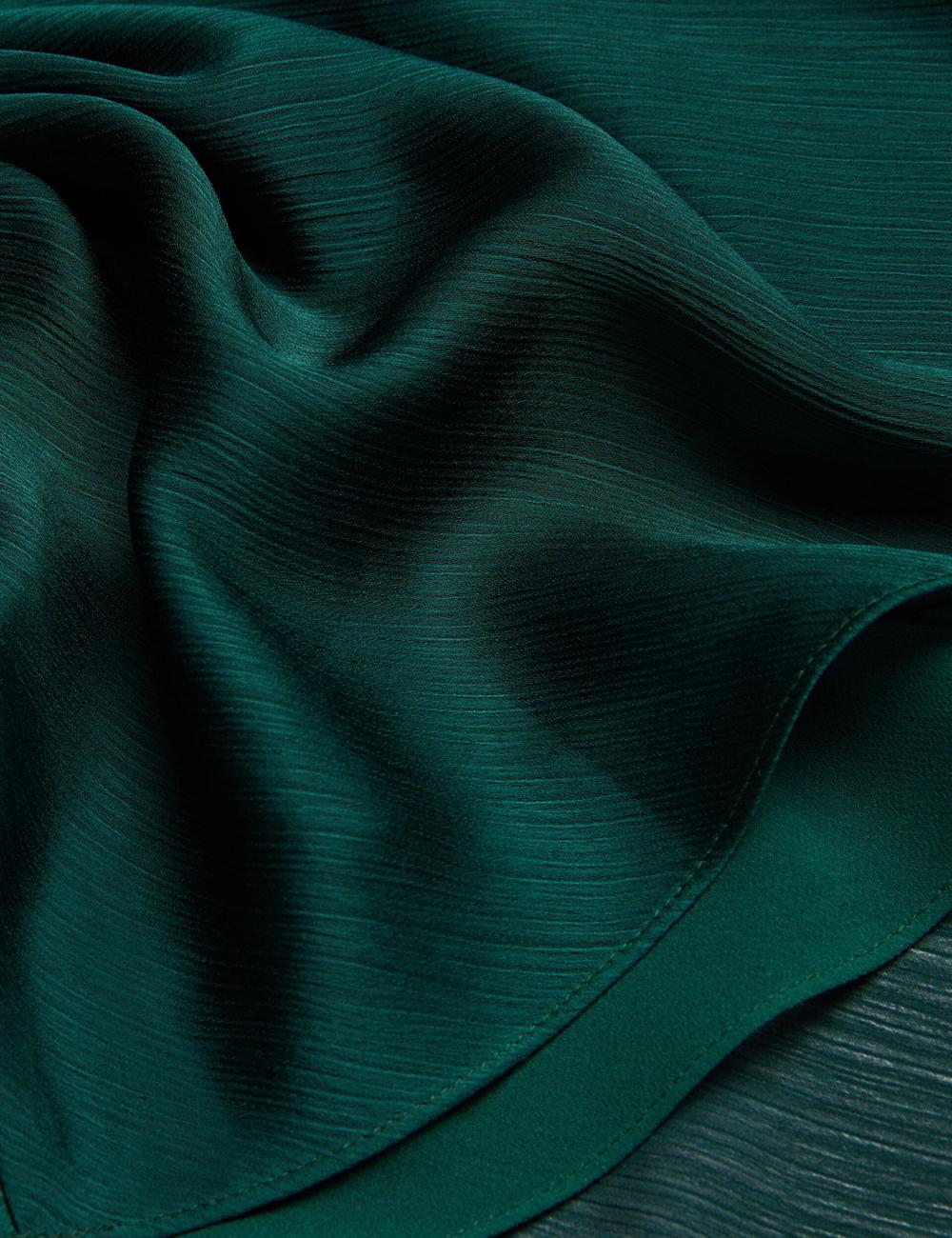 Women Ted Baker RIMINI - Chiffon Drape Neck Detail Maxi Dresses Dk-Green | XLUV42615