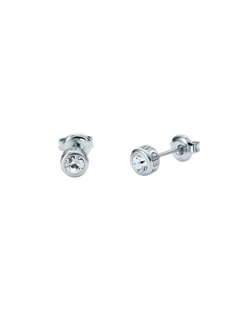 Women Ted Baker SINEE - Mini Crystal Stud Earrings Silver | JELZ02456