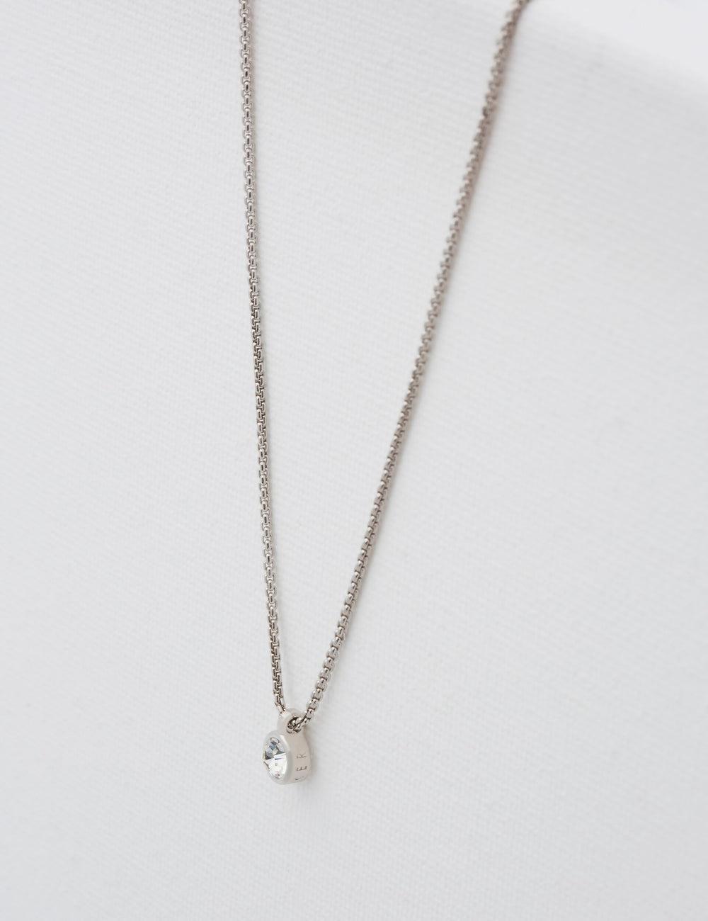 Women Ted Baker SININAA - Mini Crystal Pendant Necklaces Silver | ZQVO17596