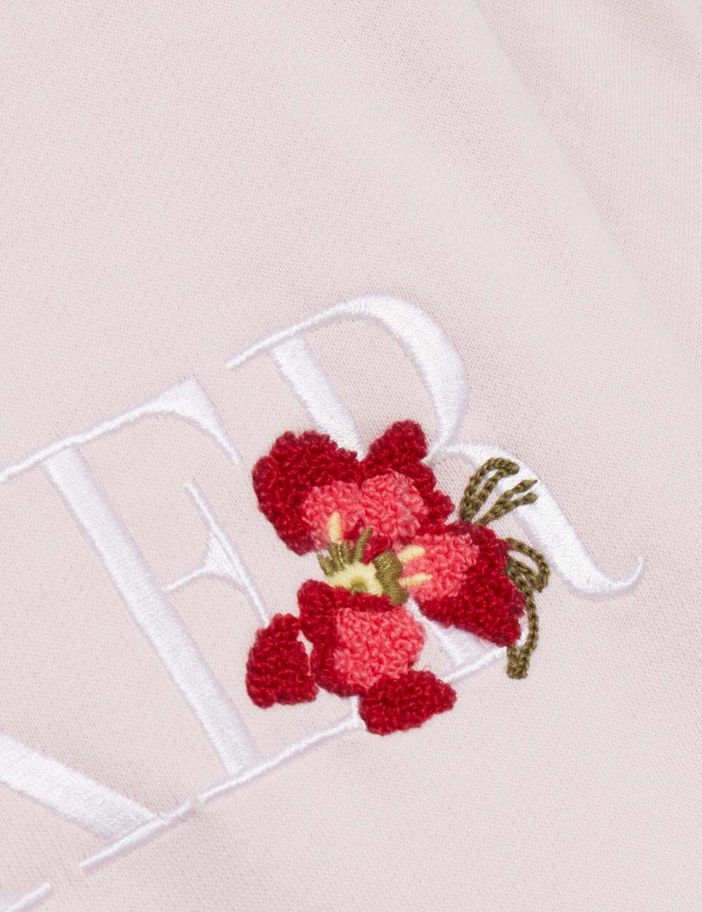 Women Ted Baker STIILA - Embroidered Logo Pure Cotton Sweatshirts Pink | OSDM07926